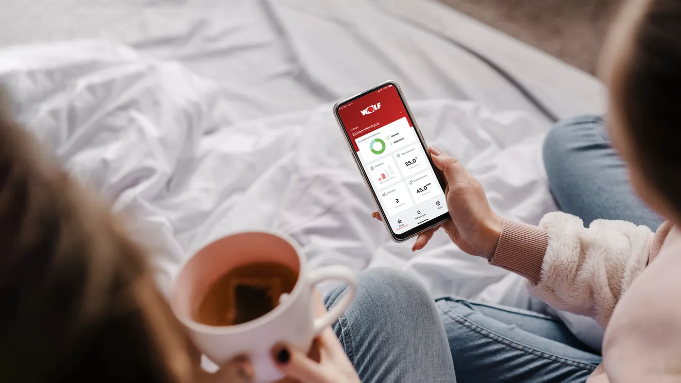 WOLF Smartset App auf dem Smartphone